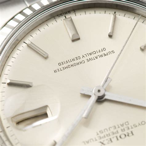 Rolex Datejust Silver pie pan 1601, dial 